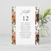 Rustic Gold, Paarse W Tafelnummer Zitenkaart (Staand voorkant)