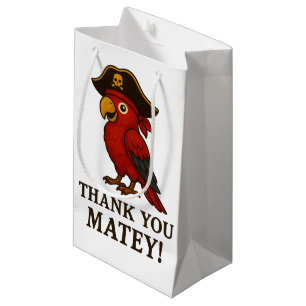 Rustic Gold Pirate Parrot Klein Cadeauzakje