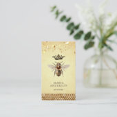  Rustic Gold Royal Queen Bee Bee Visitekaartje (Staand voorkant)