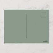 Rustic Gold Sage Green Hartelijk dank Briefkaart (Achterkant)