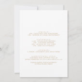 Rustic Gold Script Bachelorette Weekend Kaart (Achterkant)