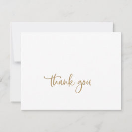 Rustic Gold Script - Hartelijk dank - Kaart