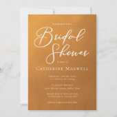 Rustic Gold Simple Typography Herfst Vrijgezellenf Kaart (Voorkant)