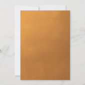 Rustic Gold Simple Typography Herfst Vrijgezellenf Kaart (Achterkant)