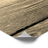 Rustic Gold Tone XL DIY Barn Board Poster (Hoek)