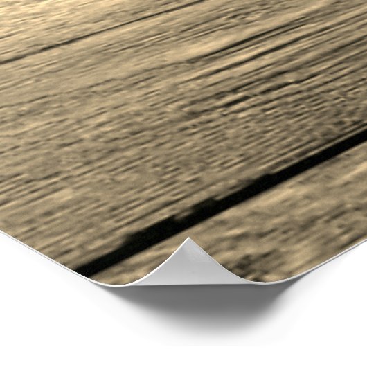 Rustic Gold Tone XL DIY Barn Board Poster (Hoek)