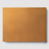 Rustic Gold Typography Earth Tone Fall Wedding Gastenboek (Achterkant)