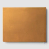 Rustic Gold Verloving Foto Bohemian Fall Wedding Gastenboek (Achterkant)