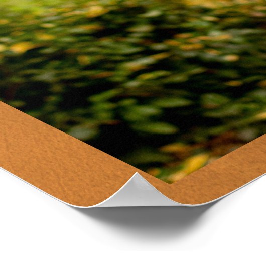 Rustic Gold Verloving Photo Fall Wedding Welcome Poster (Hoek)