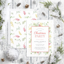 Rustic Gold Winter Greenery Holiday