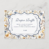Rustic Golden Field Diapper Raffle Informatiekaartje (Voorkant)