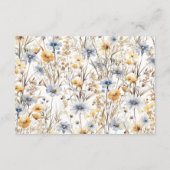 Rustic Golden Field Diapper Raffle Informatiekaartje (Achterkant)