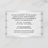 Rustic Golden Hoefijzers Silver Wht Accommodations Informatiekaartje (Achterkant)