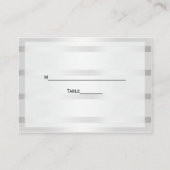 Rustic Golden Hoefijzers Silver Wht Escort Cards Plaatskaartje (Achterkant)