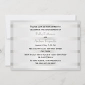 Rustic Golden Hoefijzers Silver Wht H Verloving Kaart (Achterkant)