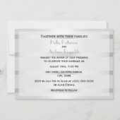 Rustic Golden Hoefijzers Silver Wht H Wedding Kaart (Achterkant)