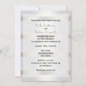 Rustic Golden Hoefijzers Silver Wht V Wedding Kaart (Achterkant)