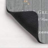 Rustic Golden Sunflower Grey Barn Wood Muismat (Hoek)
