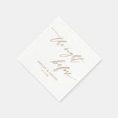 Rustic Goud De Nacht Voor De Proefbruiloft Servet (Hoek)