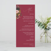 Rustic Goud, Paars & Roze Bloemstuk 4 Bes Hoog Menu (Staand voorkant)
