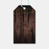 Rustic Gouden Anker Baby Shower Cadeaulabel (Achterkant)