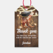 Rustic Graduation Cowboy Graduate Party Cadeaulabel (Voorkant)