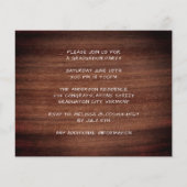 Rustic Graduation Party 3 Foto Budget Invitation (Achterkant)