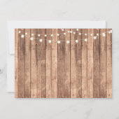 Rustic Graduation Party Burlap Wood Afstuderen Kaart (Achterkant)