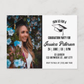 Rustic Graduation Party Foto Modern stijl Aankondigingskaart (Voorkant)