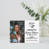 Rustic Graduation Party Foto Modern stijl Aankondigingskaart (Staand voorkant)