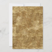 Rustic Graduation Party Modern Gold Leaves Foto Kaart (Achterkant)