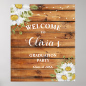 Rustic Graduation  welcome sign Poster (Voorkant)