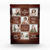 Rustic Grandma Afbeelding Collage Grandmoeder Fotoblokken (Voorkant)