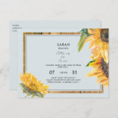 Rustic Grandma's Nursery Baby shower Blue Uitnodiging Briefkaart (Voorkant / Achterkant)