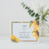 Rustic Grandma's Nursery Baby shower Blue Uitnodiging Briefkaart (Staand voorkant)