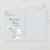 Rustic Grandma's Nursery Virtual Grandbaby Shower Uitnodiging Briefkaart (Achterkant)