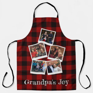 Rustic Grandpa's Joy 5 Photo Collage Buffalo Pset Schort