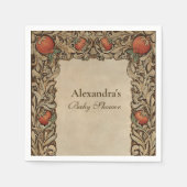 Rustic Granegranate Baby shower Servet (Voorkant)