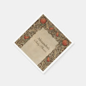 Rustic Granegranate Baby shower Servet (Hoek)