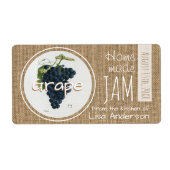  Rustic Grape Jam op maat H Label (Voorkant)