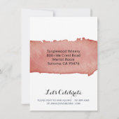 Rustic Grape Vines Wedding Invitation Kaart (Achterkant)