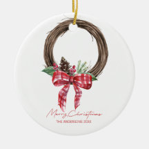 Rustic Grapevine Wreath Merry kerstavond
