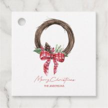 Rustic Grapevine Wreath Merry Kerstmis