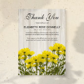 Rustic Gratitude Sympathie Bedankkaart