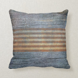Rustic Gray Barn House Woodgrain Kussen