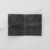 Rustic Gray Barn Wood Country Sunflower Dank je (Binnen)