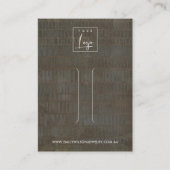 RUSTIC GRAY BRONZE LINE HAIR CLIP DISPLAY CARD VISITEKAARTJE (Voorkant)