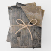 Rustic Gray Sepia Barn  textuur Inpakpapier Vel (In situ)