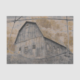Rustic Gray Sepia Barn  textuur Tissuepapier
