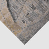 Rustic Gray Sepia Barn  textuur Tissuepapier (Detail)